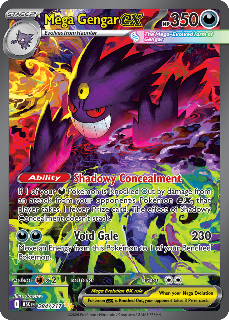 Mega Gengar ex 284/217 from Pokemon TCG Ascended Heroes