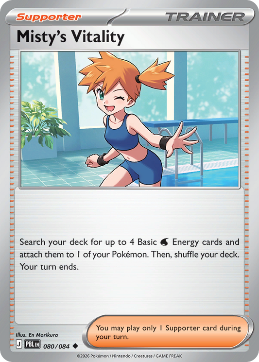 Misty's Vitality 080/084 from Pokemon TCG Pitch Black