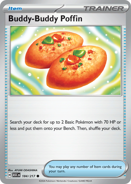 Buddy-Buddy Poffin 184/217 from Pokemon TCG Ascended Heroes