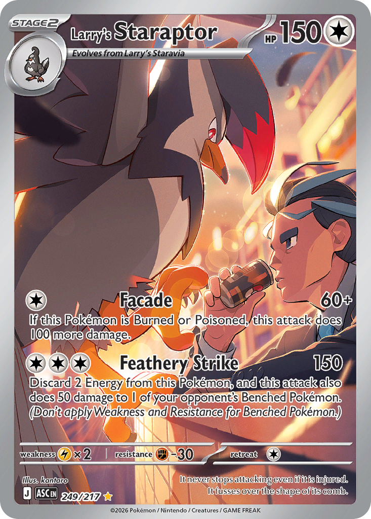 Larry's Staraptor 249/217 from Pokemon TCG Ascended Heroes