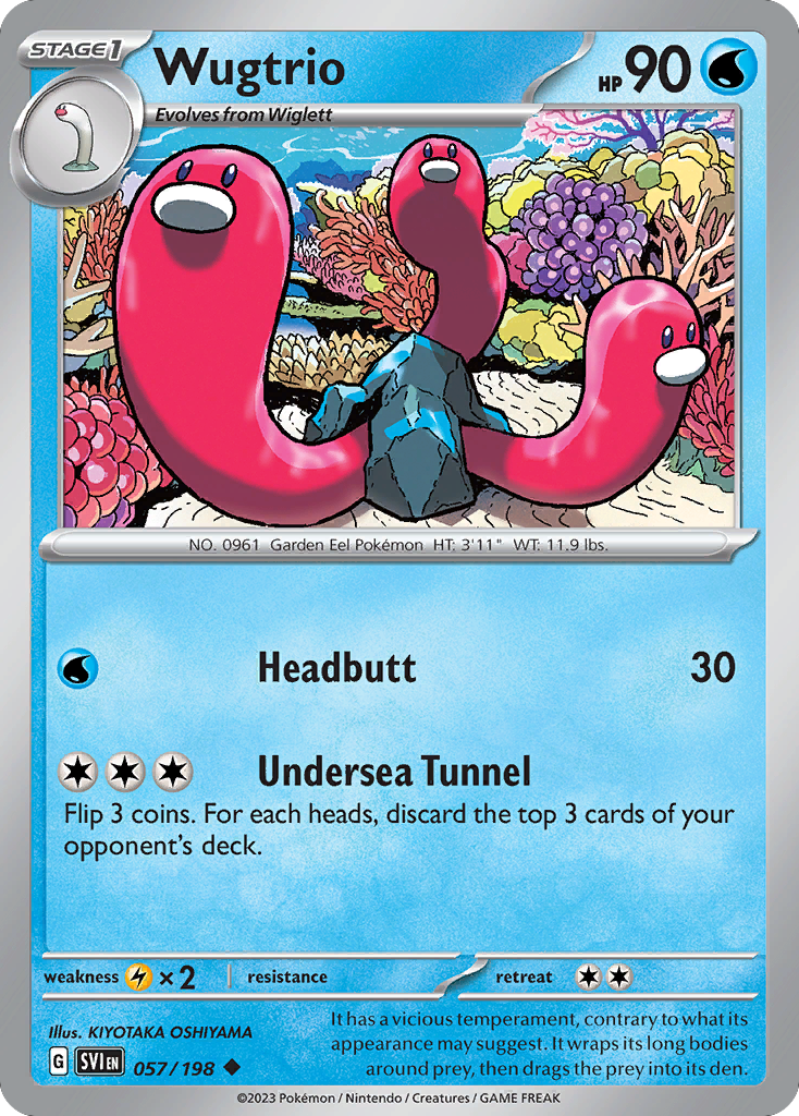 Wugtrio 057/198 from Pokemon TCG Scarlet & Violet