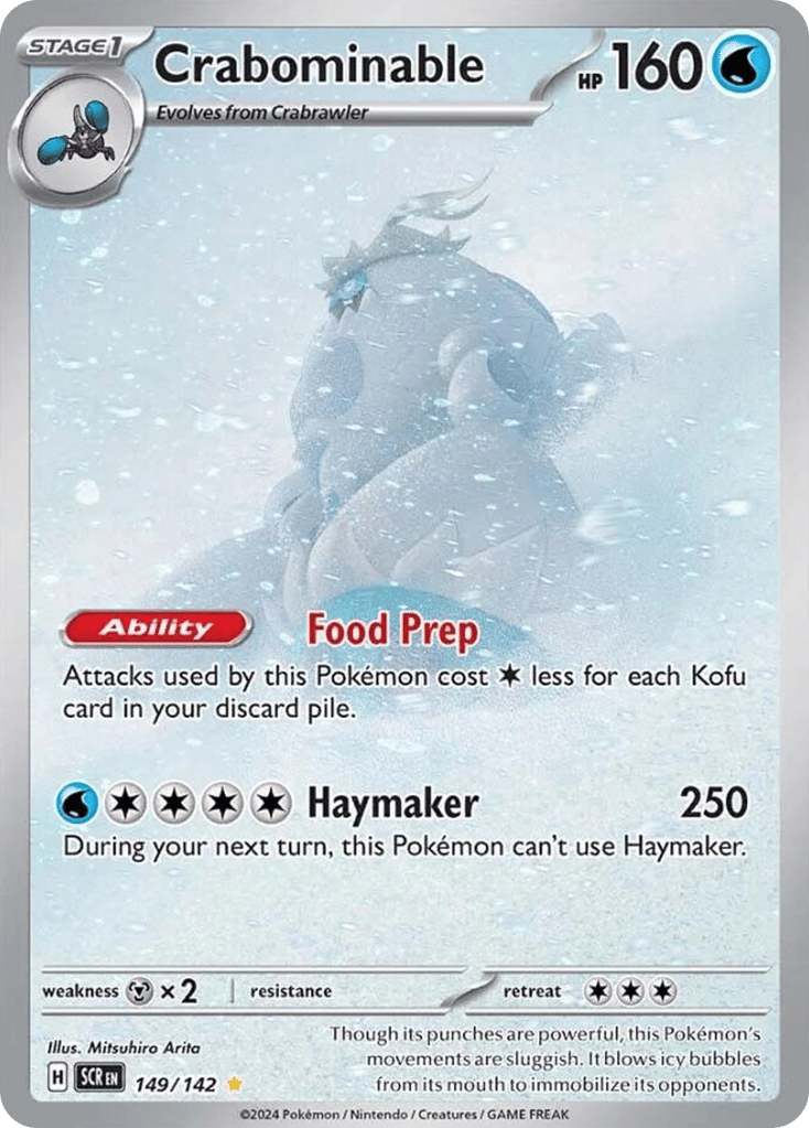 Crabominable 149/142 from Pokemon TCG Stellar Crown