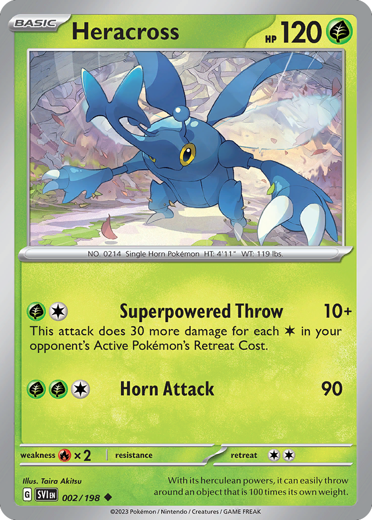 Heracross 002/198 from Pokemon TCG Scarlet & Violet