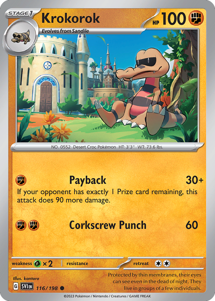 Krokorok 116/198 from Pokemon TCG Scarlet & Violet
