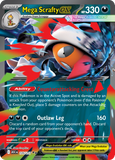 Mega Scrafty ex 135/217 from Pokemon TCG Ascended Heroes