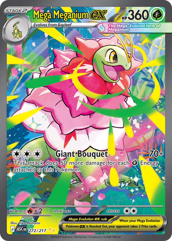 Mega Meganium ex 272/217 from Pokemon TCG Ascended Heroes