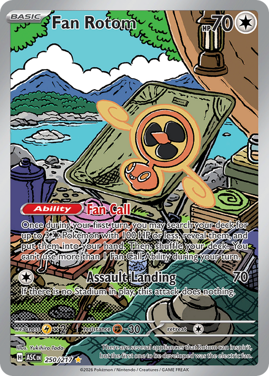 Fan Rotom 250/217 from Pokemon TCG Ascended Heroes