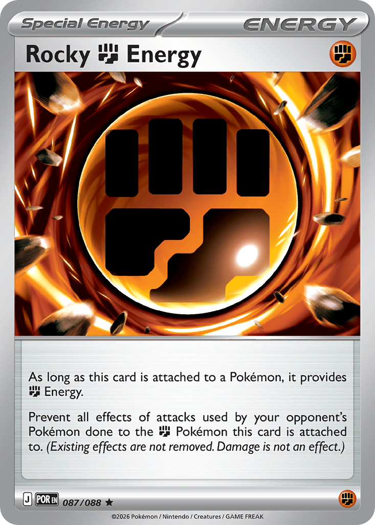 Rocky Fighting Energy 087/088 from Pokemon TCG Perfect Order