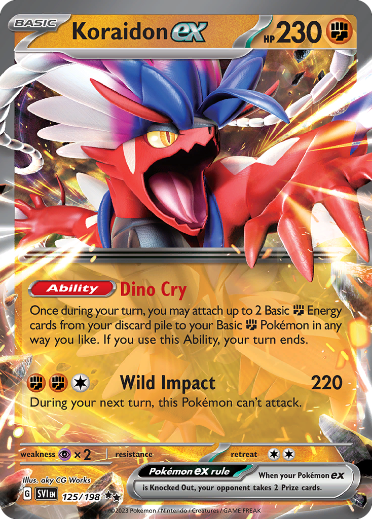 Koraidon ex 125/198 from Pokemon TCG Scarlet & Violet