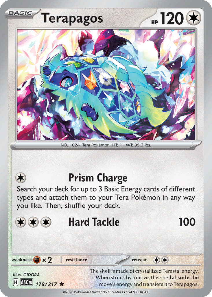 Terapagos 178/217 from Pokemon TCG Ascended Heroes