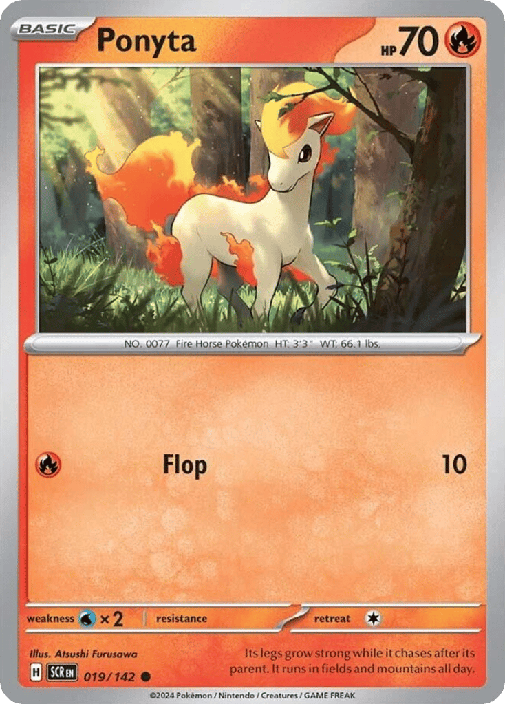 Ponyta 019/142 from Pokemon TCG Stellar Crown