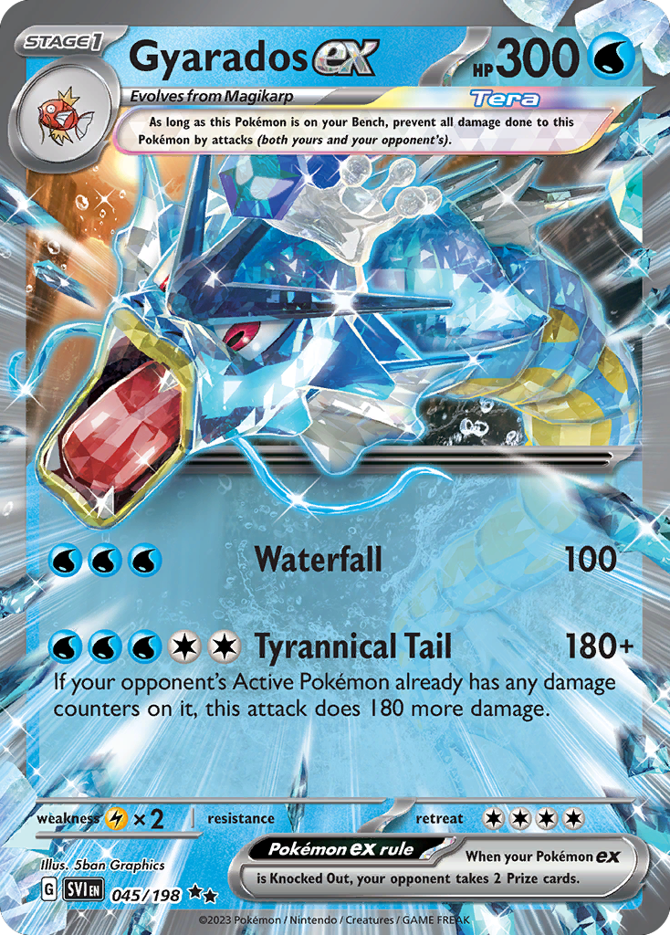 Gyarados ex 045/198 from Pokemon TCG Scarlet & Violet
