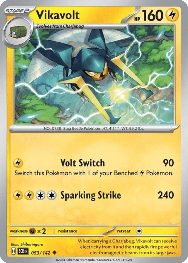Vikavolt 053/142 from Pokemon TCG Stellar Crown