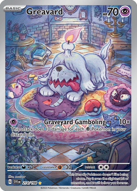 Greavard 214/198 from Pokemon TCG Scarlet & Violet