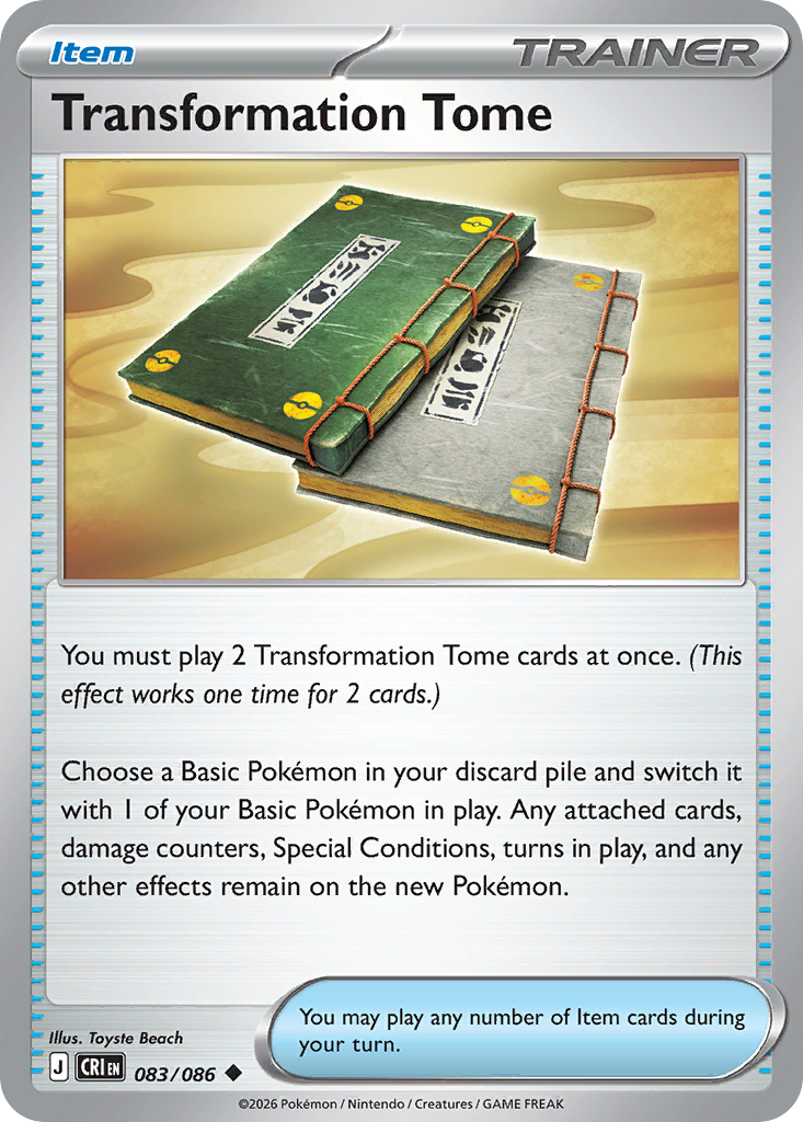 Transformation Tome 083/086 from Pokemon TCG Chaos Rising