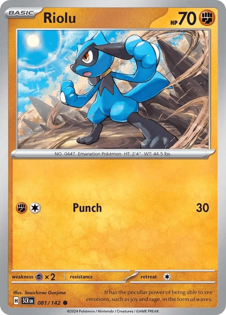 Riolu 081/142 from Pokemon TCG Stellar Crown