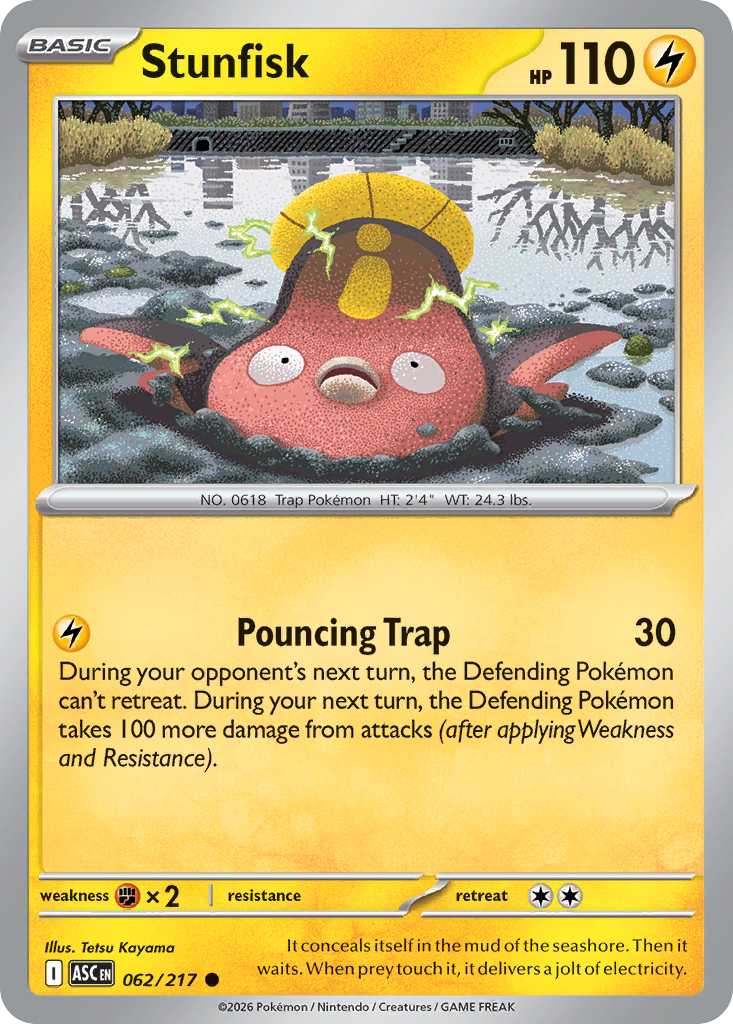 Stunfisk 062/217 from Pokemon TCG Ascended Heroes