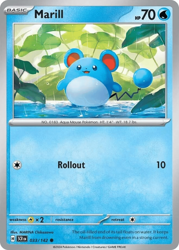 Marill 033/142 from Pokemon TCG Stellar Crown