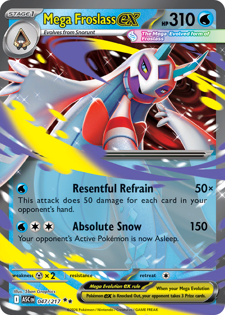 Mega Froslass ex 047/217 from Pokemon TCG Ascended Heroes