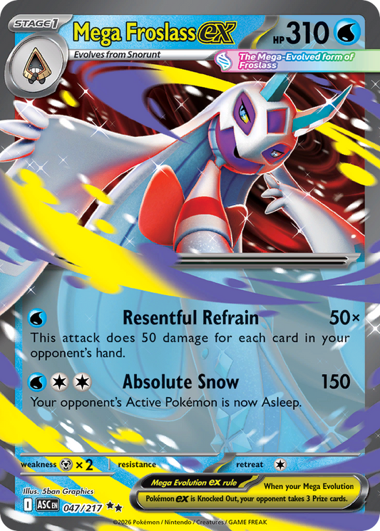 Mega Froslass ex 047/217 from Pokemon TCG Ascended Heroes