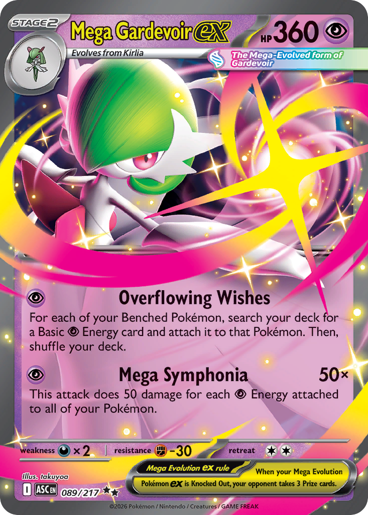 Mega Gardevoir ex 089/217 from Pokemon TCG Ascended Heroes
