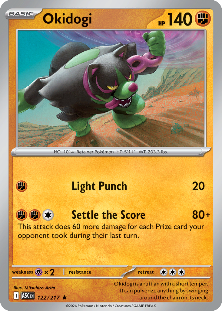 Okidogi 122/217 from Pokemon TCG Ascended Heroes