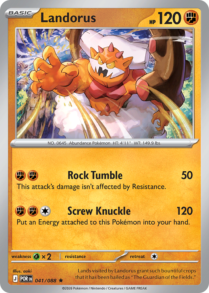 Landorus 041/088 from Pokemon TCG Perfect Order