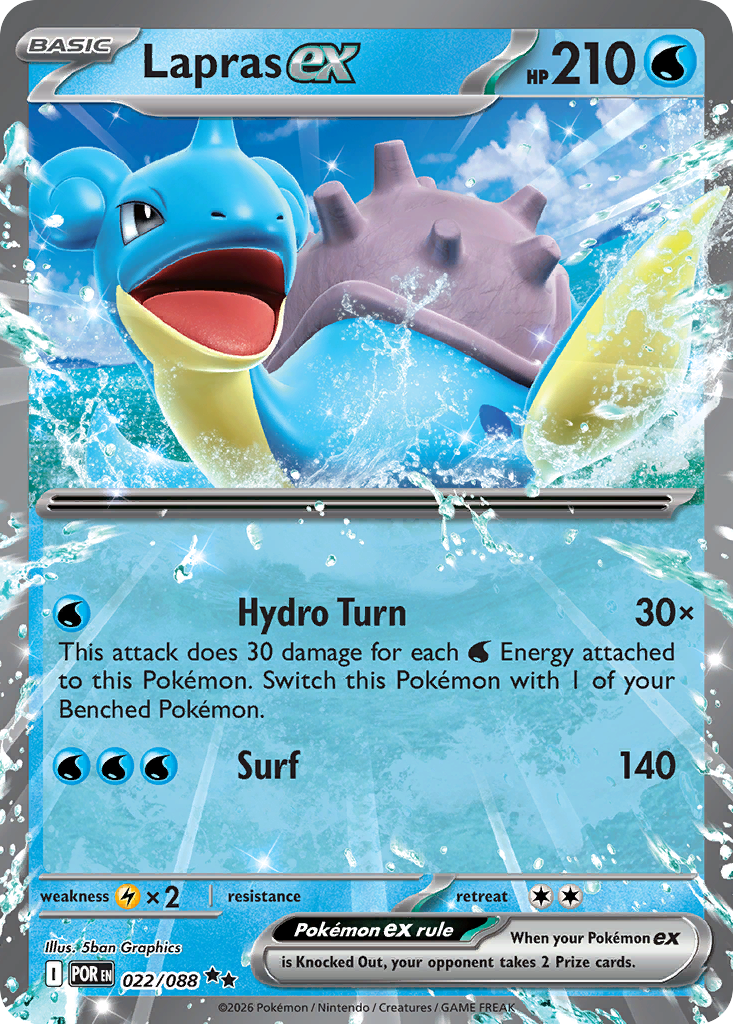 Lapras ex 022/088 from Pokemon TCG Perfect Order