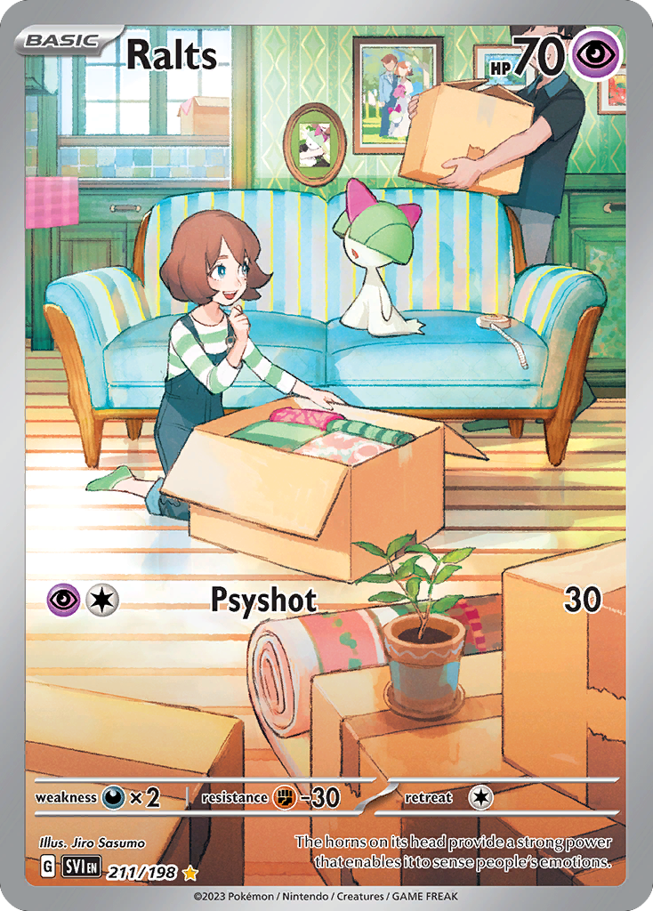 Ralts 211/198 from Pokemon TCG Scarlet & Violet