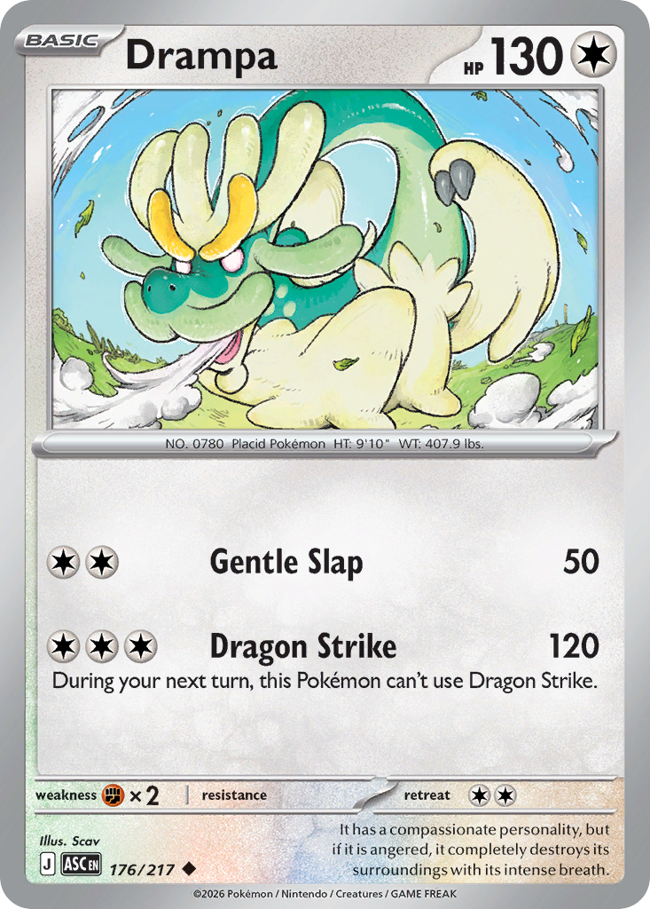 Drampa 176/217 from Pokemon TCG Ascended Heroes