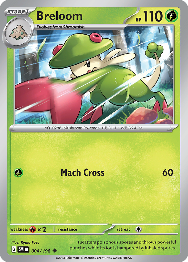 Breloom 004/198 from Pokemon TCG Scarlet & Violet