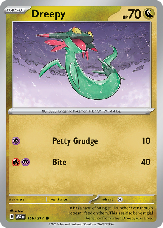 Dreepy 158/217 from Pokemon TCG Ascended Heroes