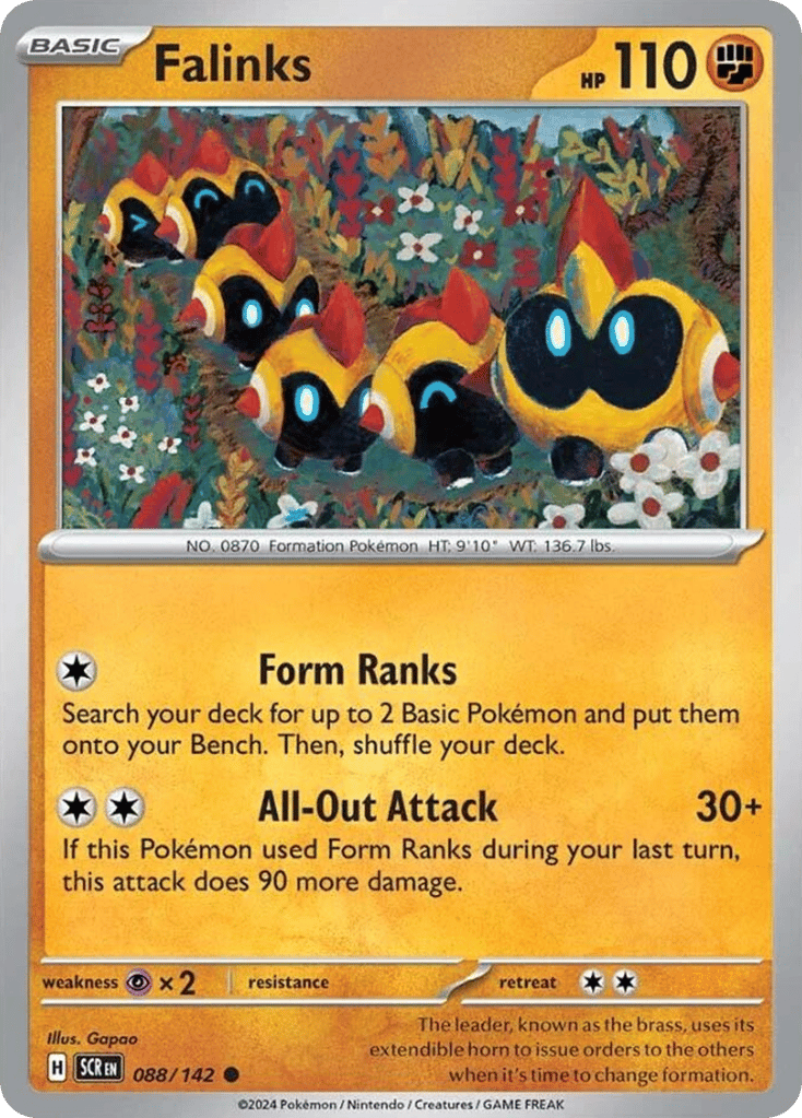 Falinks 088/142 from Pokemon TCG Stellar Crown