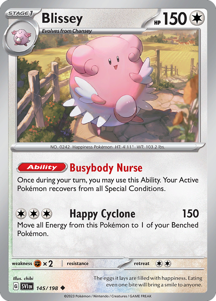 Blissey 145/198 from Pokemon TCG Scarlet & Violet