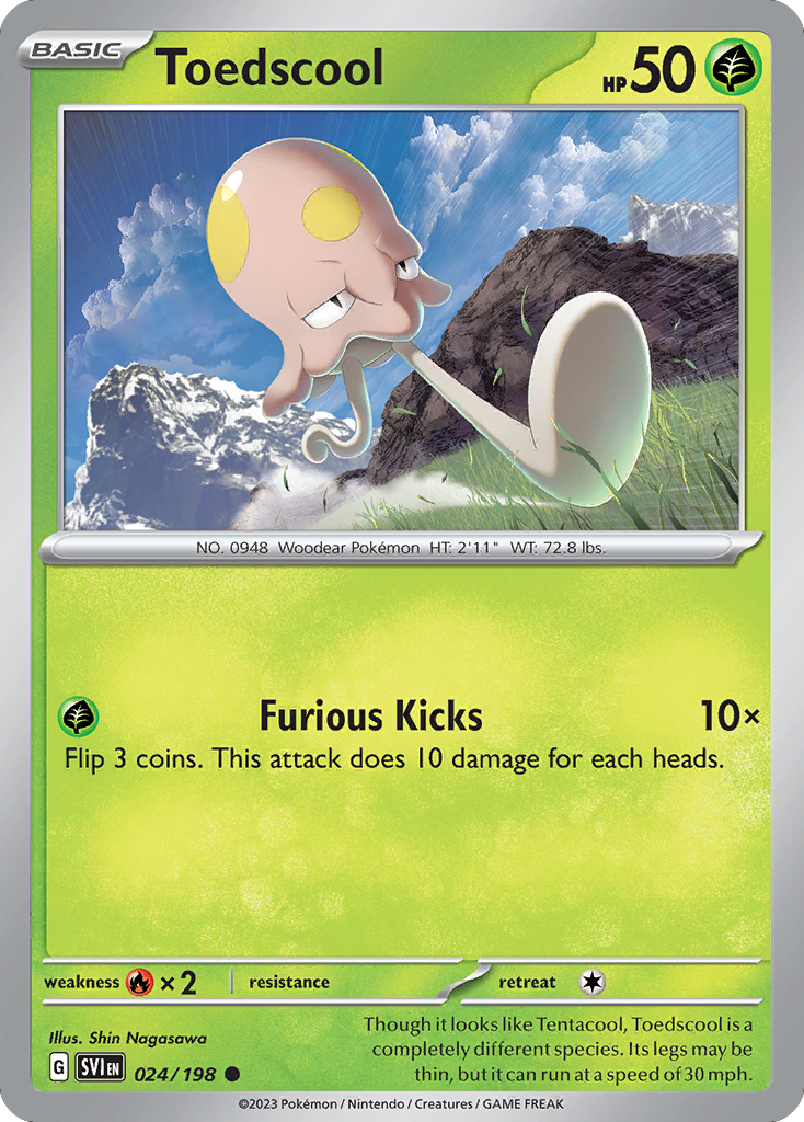 Toedscool 024/198 from Pokemon TCG Scarlet & Violet
