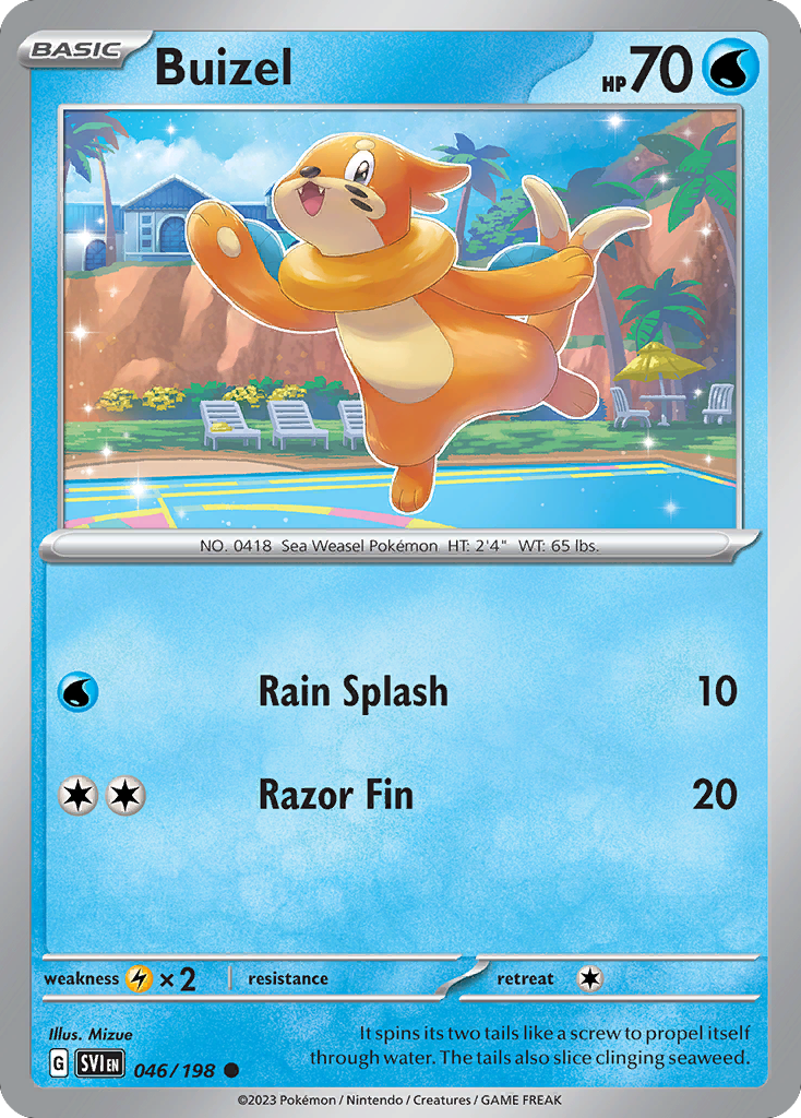 Buizel 046/198 from Pokemon TCG Scarlet & Violet