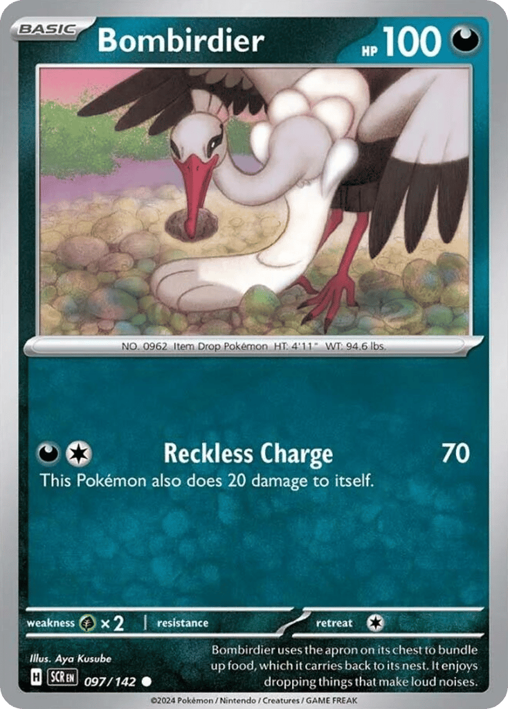Bombirdier 097/142 from Pokemon TCG Stellar Crown