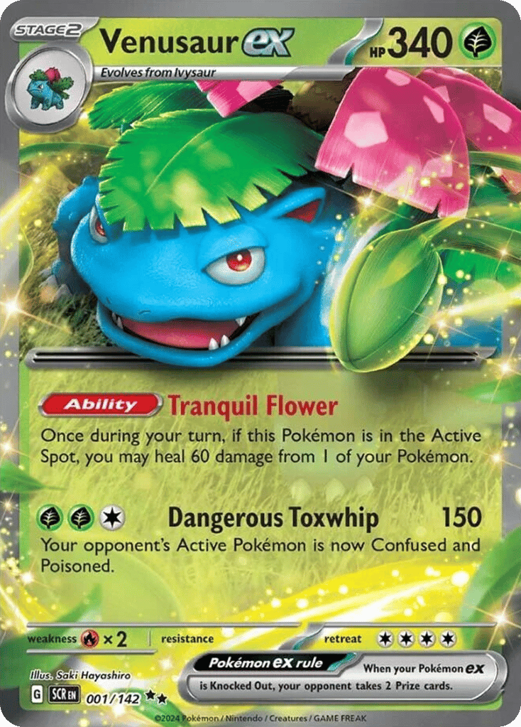 Venusaur ex 001/142 from Pokemon TCG Stellar Crown