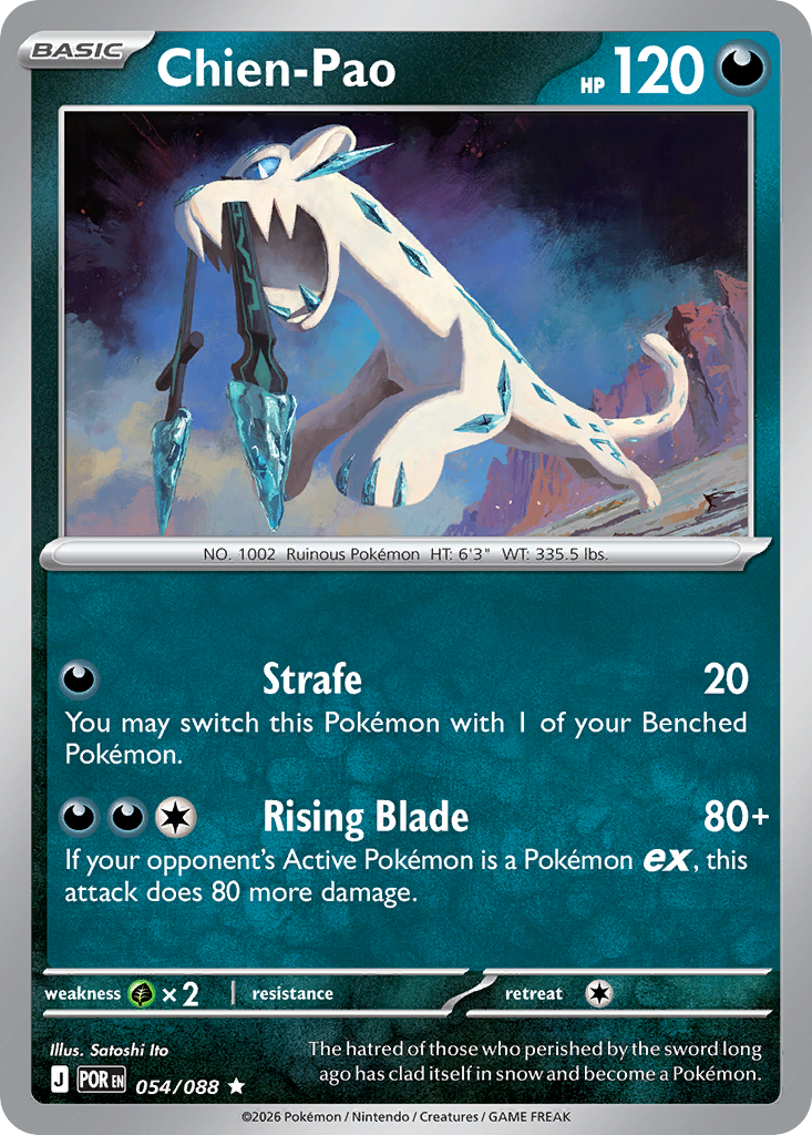Chien-Pao 054/088 from Pokemon TCG Perfect Order