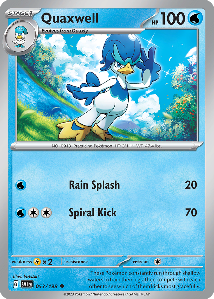 Quaxwell 053/198 from Pokemon TCG Scarlet & Violet
