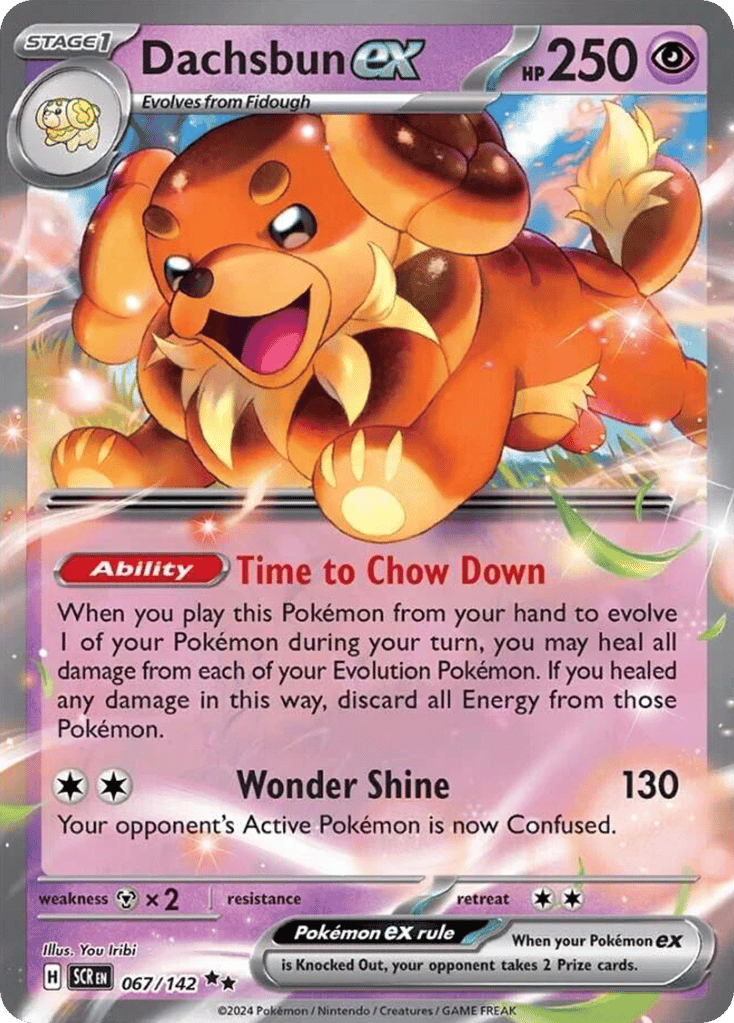 Dachsbun ex 067/142 from Pokemon TCG Stellar Crown