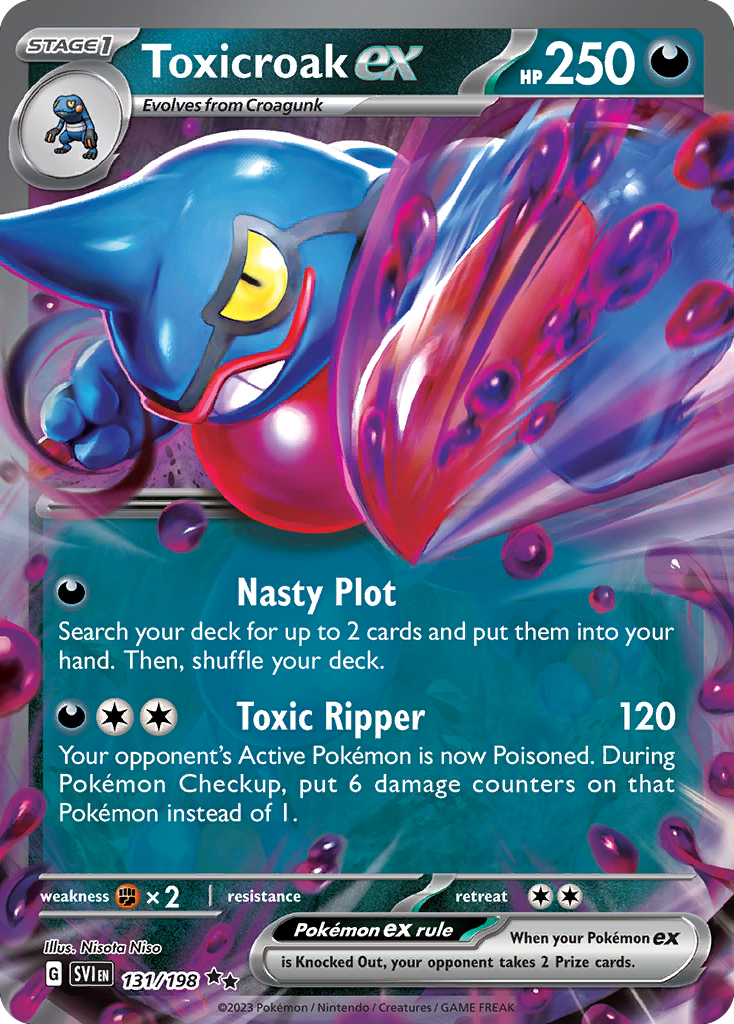 Toxicroak ex 131/198 from Pokemon TCG Scarlet & Violet