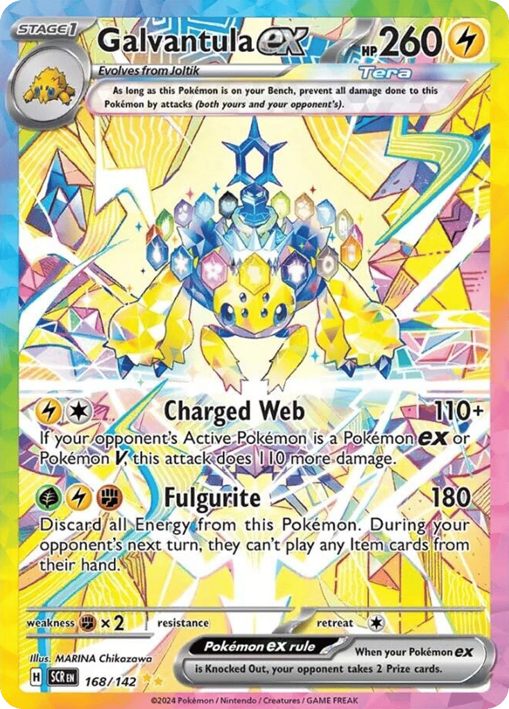 Galvantula ex 168/142 from Pokemon TCG Stellar Crown
