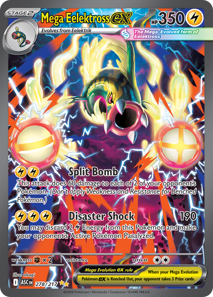Mega Eelektross ex 278/217 from Pokemon TCG Ascended Heroes