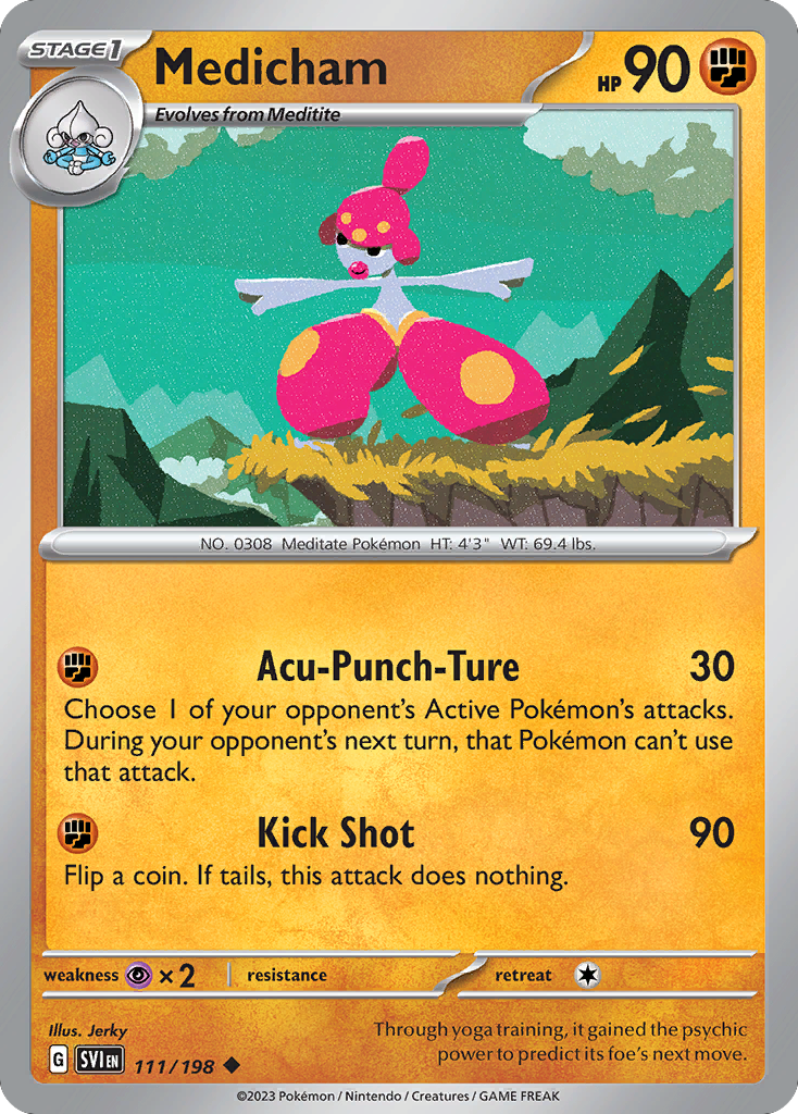 Medicham 111/198 from Pokemon TCG Scarlet & Violet
