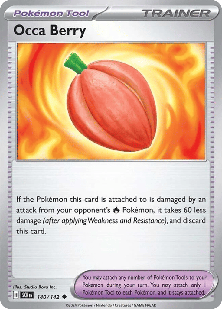 Occa Berry 140/142 from Pokemon TCG Stellar Crown