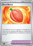 Occa Berry 140/142 from Pokemon TCG Stellar Crown