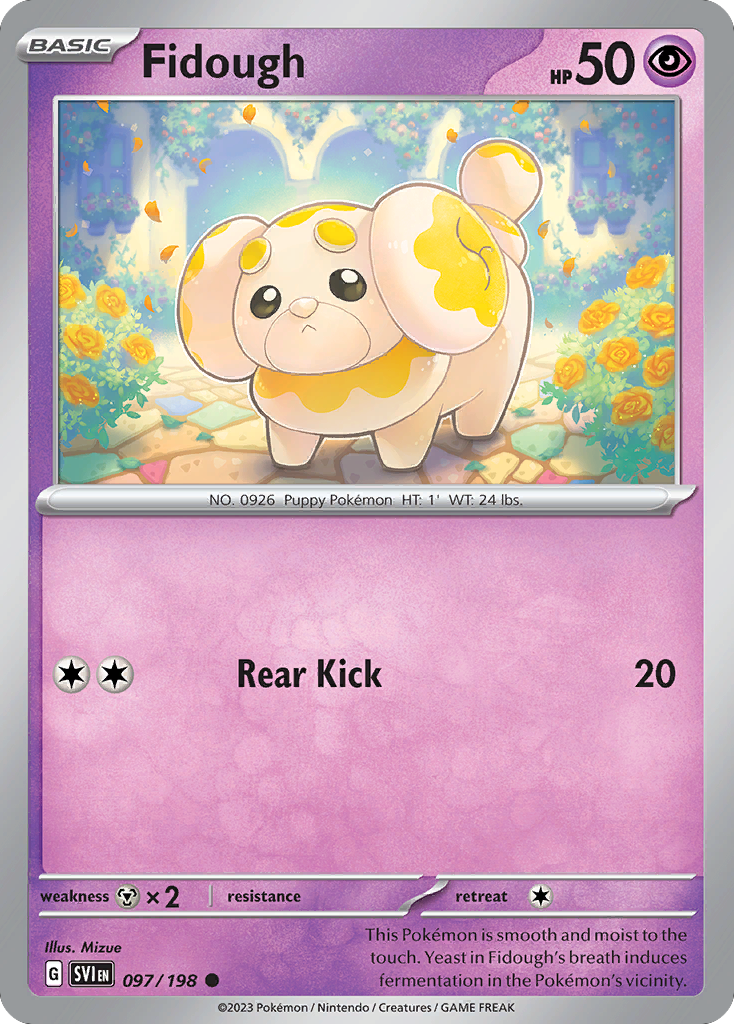 Fidough 097/198 from Pokemon TCG Scarlet & Violet