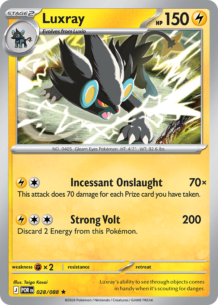 Luxray 028/088 from Pokemon TCG Perfect Order