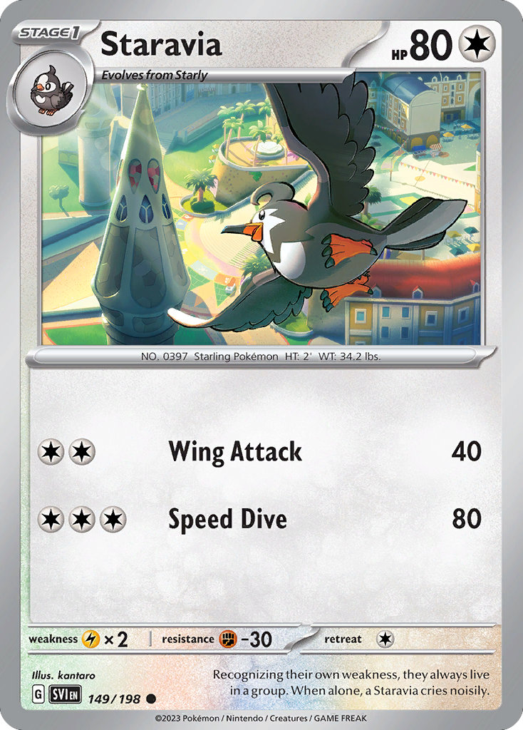 Staravia 149/198 from Pokemon TCG Scarlet & Violet